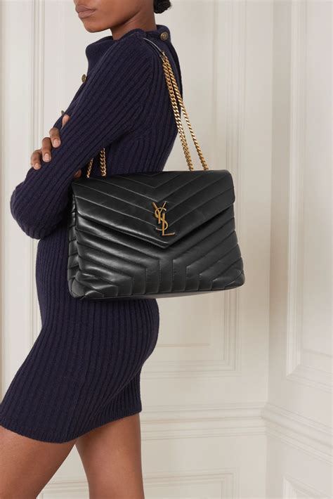 ysl bag on chain|ysl quilted shoulder bag.